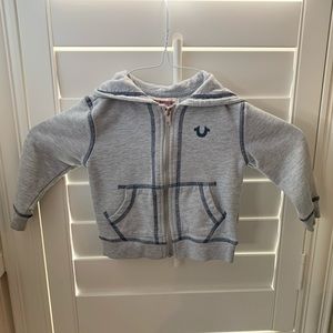 Toddler True Religion zip hoodie